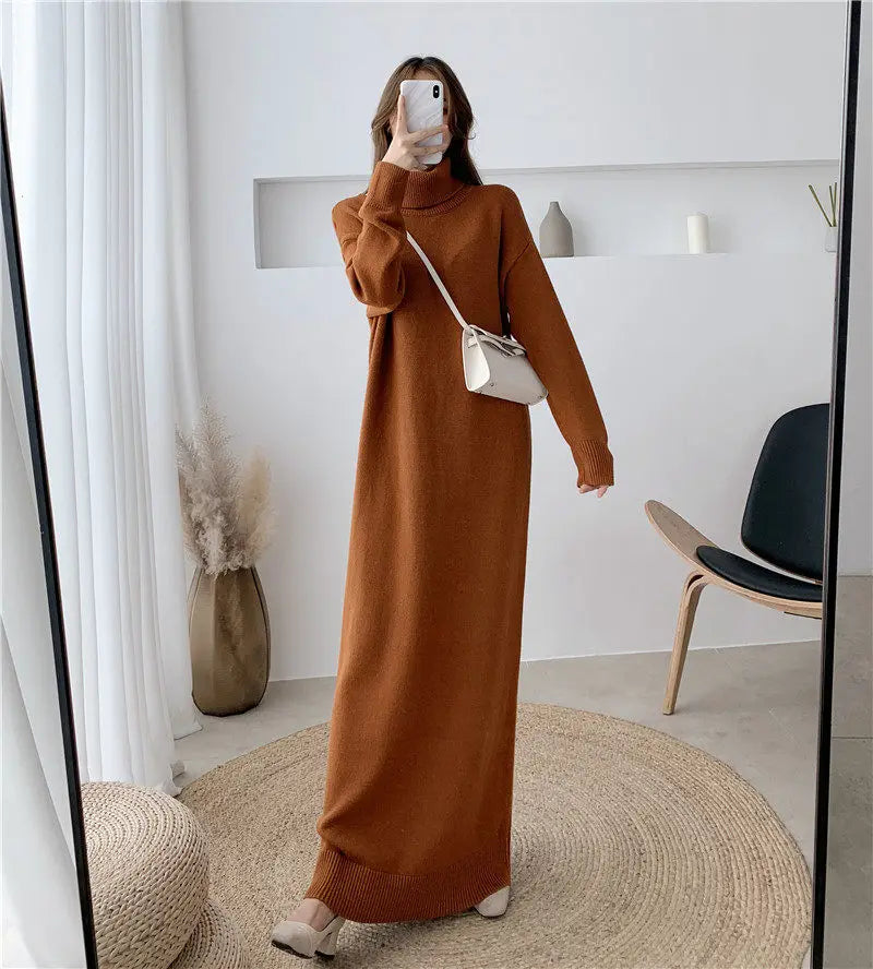Extra Long Sweater Dress