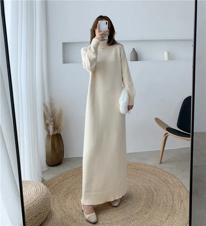 Extra Long Sweater Dress