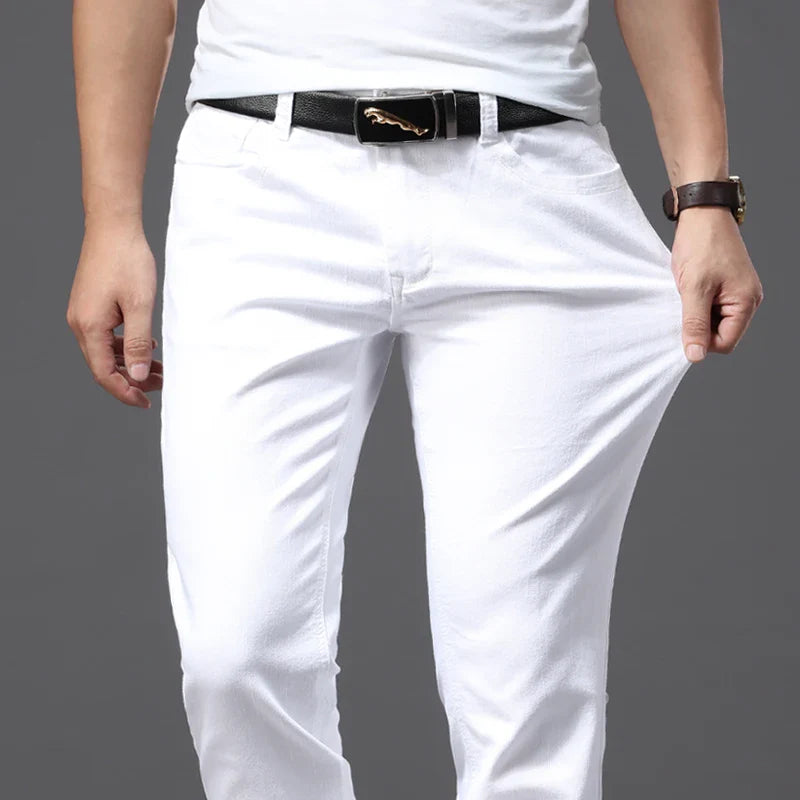 Fashionable White Men’s Pants