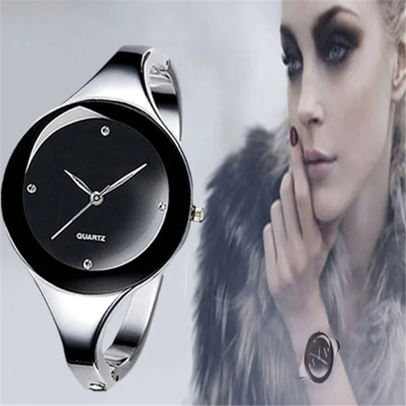 Women Quartz Bangle Watch