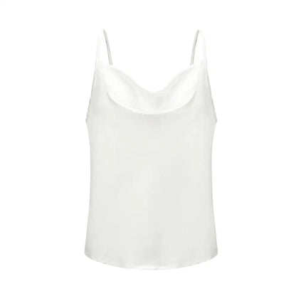 White Satin Camisole Top