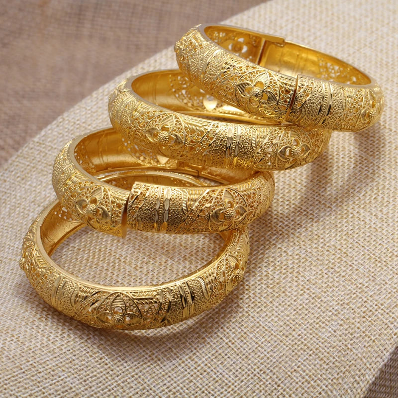 Gold Plated Bridal Bangle Bracelet