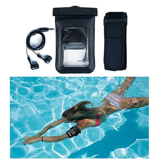 Waterproof Bag for you Smartphone with Music Out Jack and Waterproof Headphones