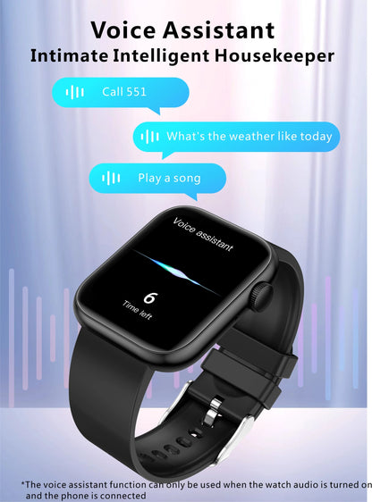 LIGE 2025 Smartwatch – Wireless Charging, Bluetooth Call, Fitness Tracker