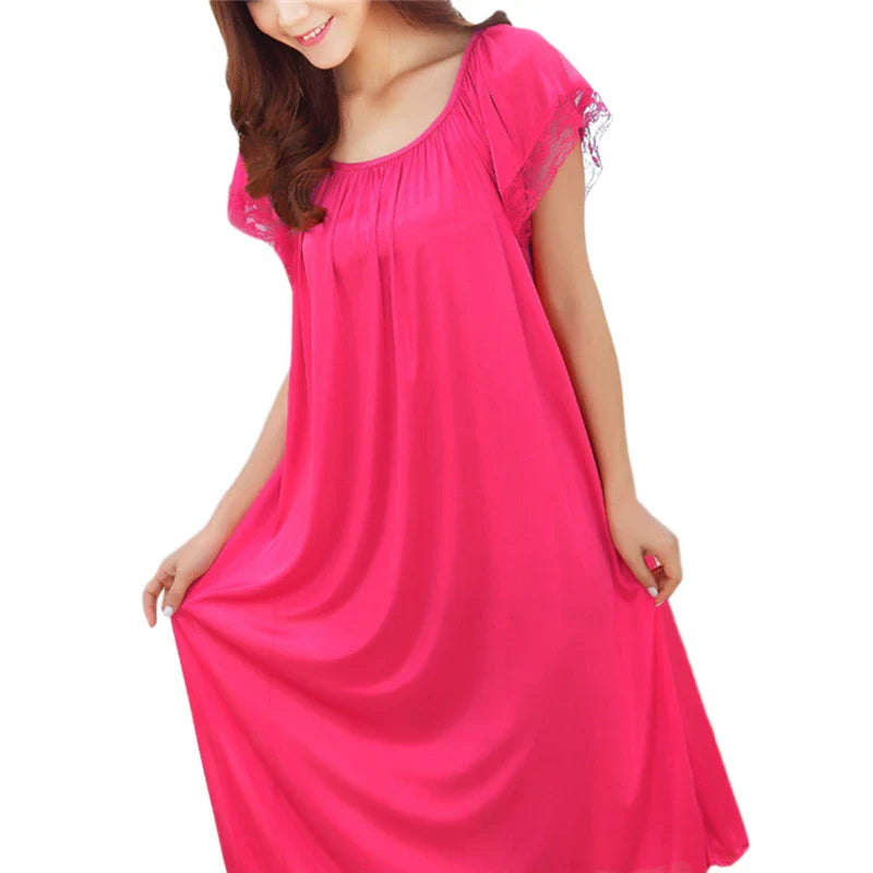 Lace Patchwork Night Gown