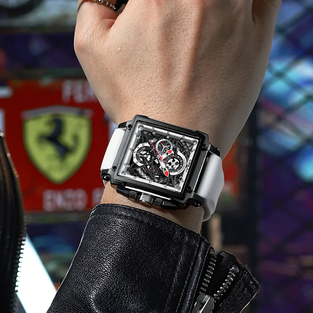 Men’s Square Chronograph Sports Watch