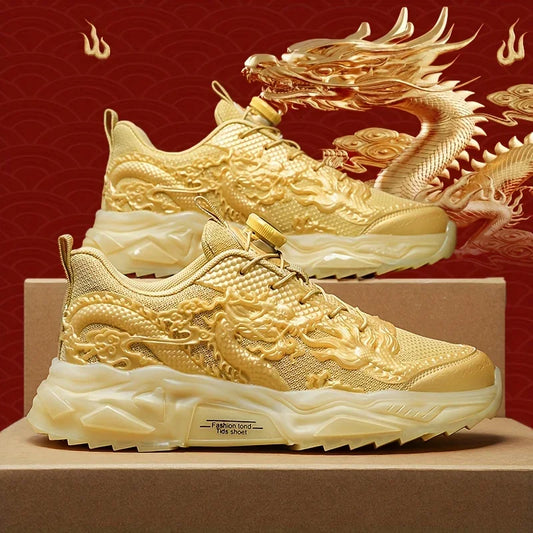 Dragon Design Chunky Sneakers
