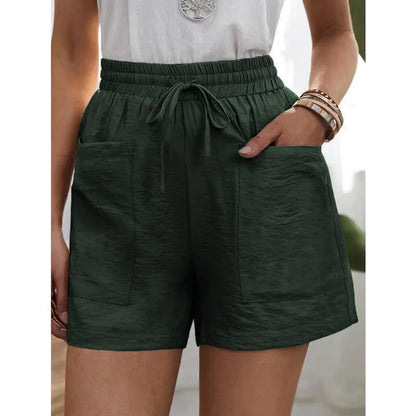Women Linen Summer Sweatshorts