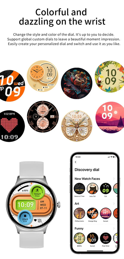 V89 AMOLED Smartwatch for Women – Slim, Stylish & Bluetooth Calling