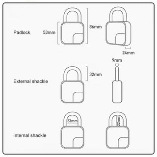 Waterproof Fingerprint Padlock