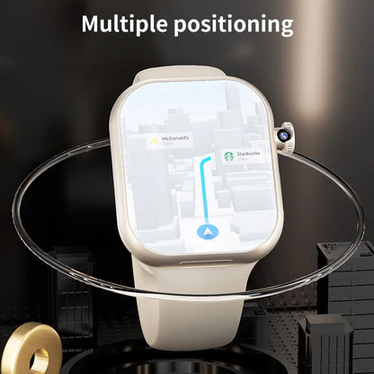 Luxury On-Wrist Smartphone | 1380mAh Battery | Fitness, Calls, Compass, SIM Support