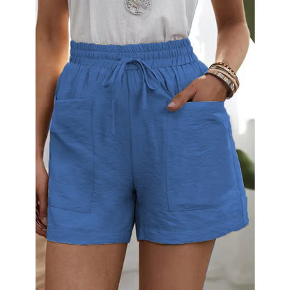 Women Linen Summer Sweatshorts