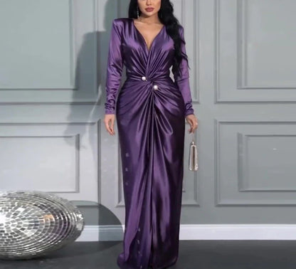 Elegant Autumn Evening Dress