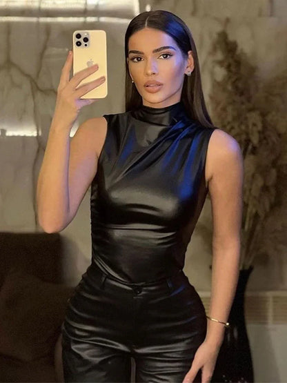 Simple High-Waist Crop Top