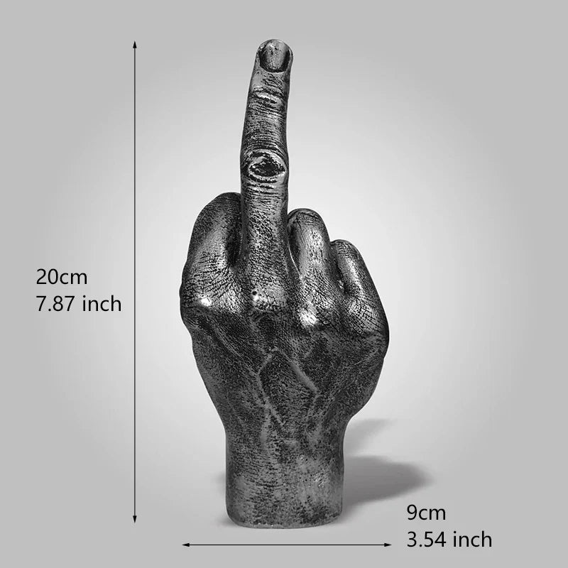 Resin Middle Finger Statue