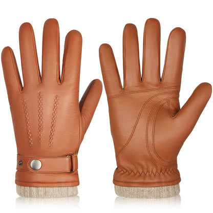 Sheepskin Leather Winter Gloves