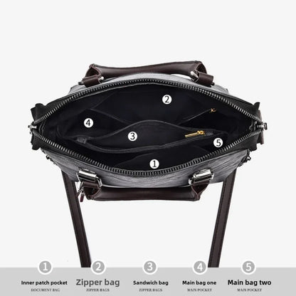 Leather Tote Shoulder Bag