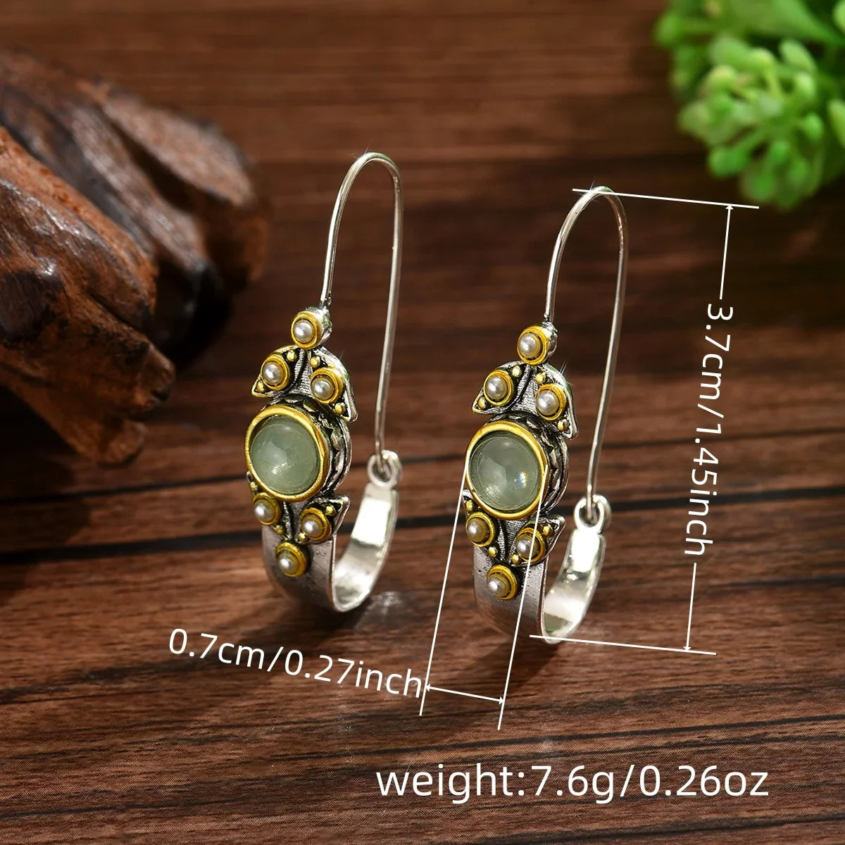 Retro Bohemian Copper Metal Pearl Jewelry Set