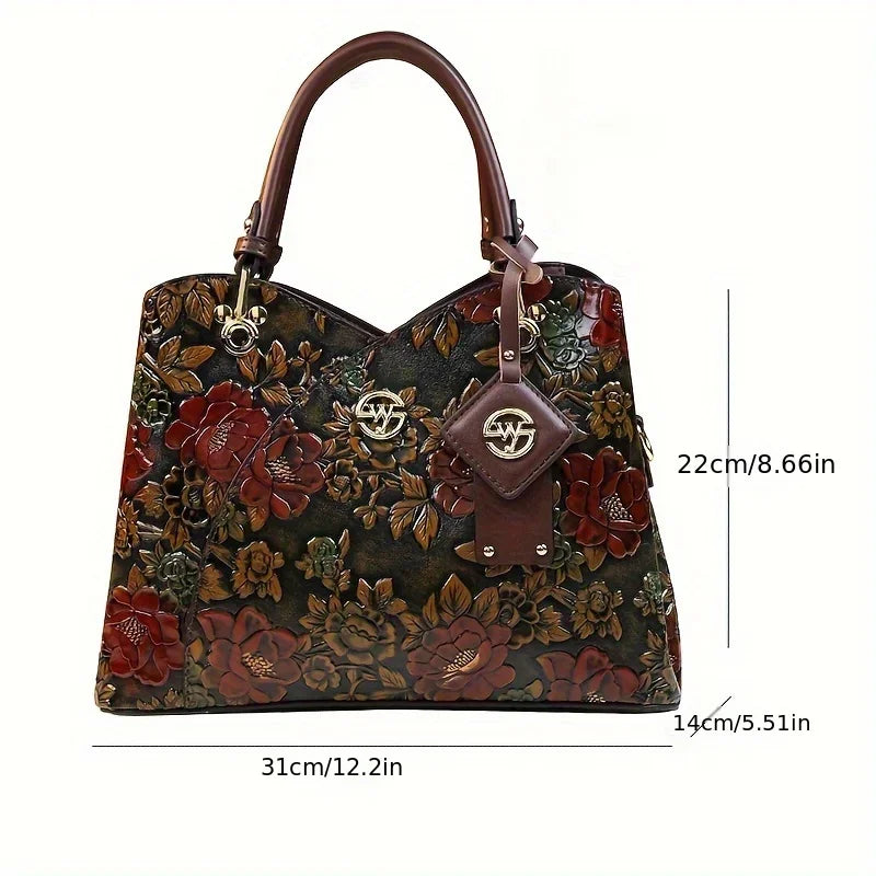 Elegant Floral Shoulder Bag
