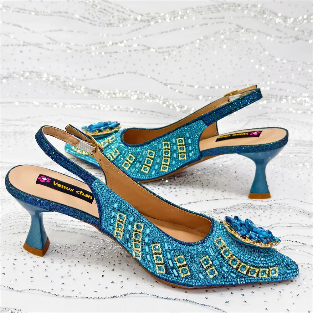 Italian Butter-fly Design Sandals with Bag