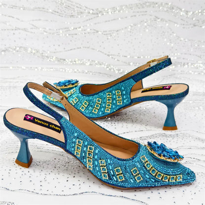 Italian Butter-fly Design Sandals with Bag