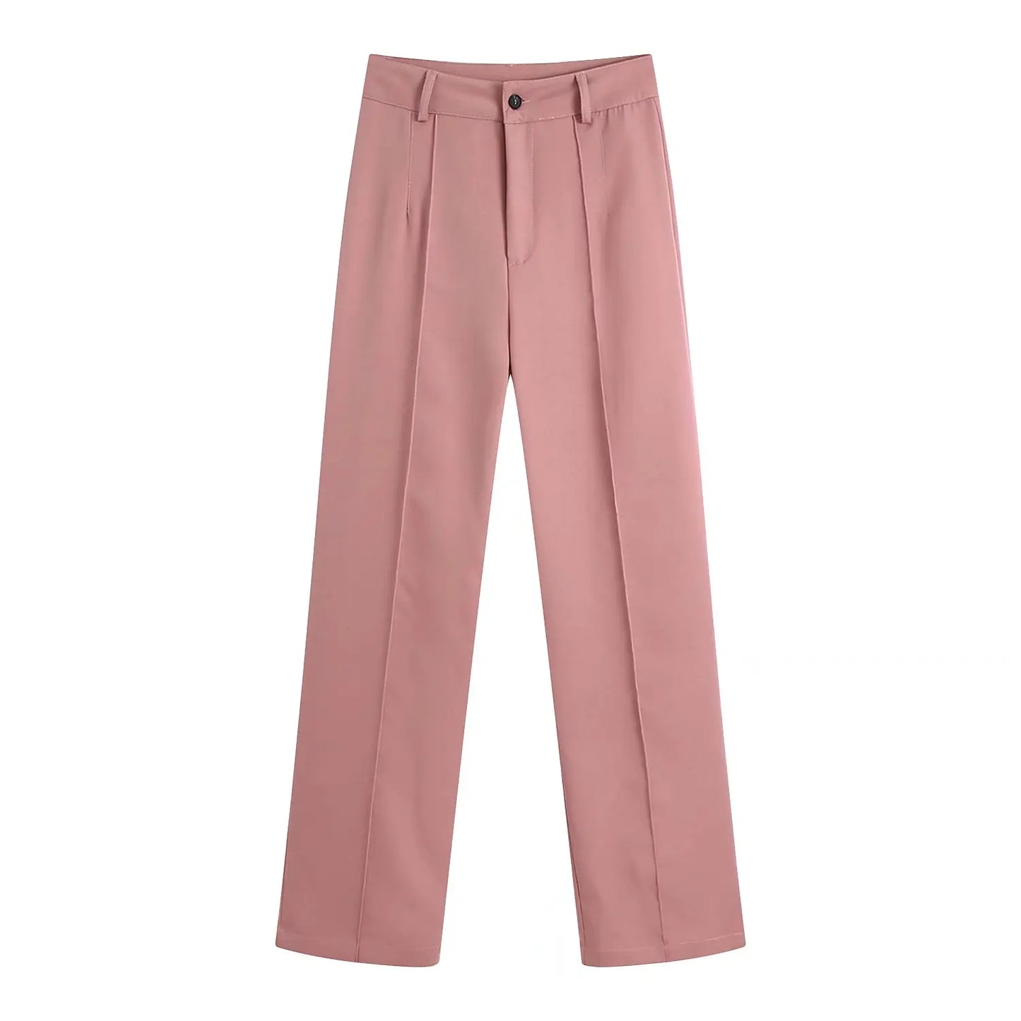 Ardm High Waisted Casual White Trousers Women Brown Stright Pants Office Lady Korean Style Women 2021 Pantalones De Mujer
