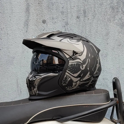 Vintage Warrior Motorcycle Helmet
