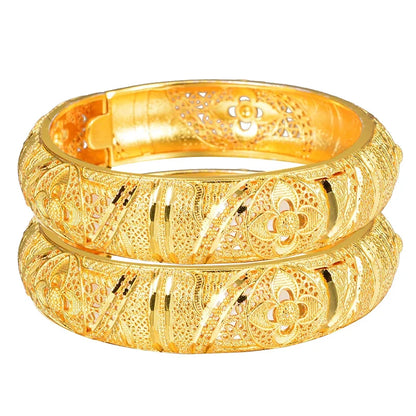 Gold Plated Bridal Bangle Bracelet