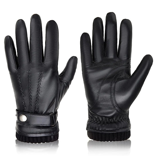 Sheepskin Leather Winter Gloves