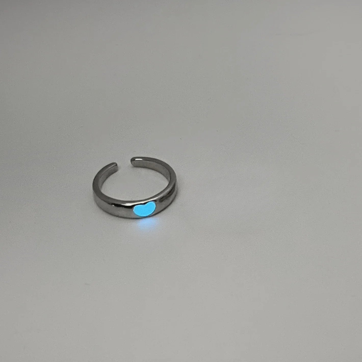 Luminous Couple Heart Ring