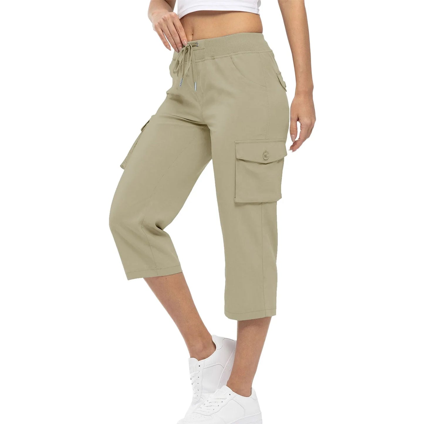 Women's Casual Cargo Capris