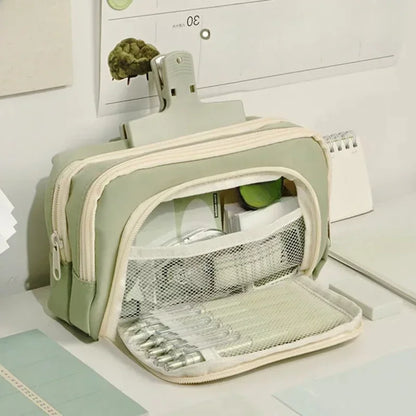 Large Capacity Zipper Pencil Case