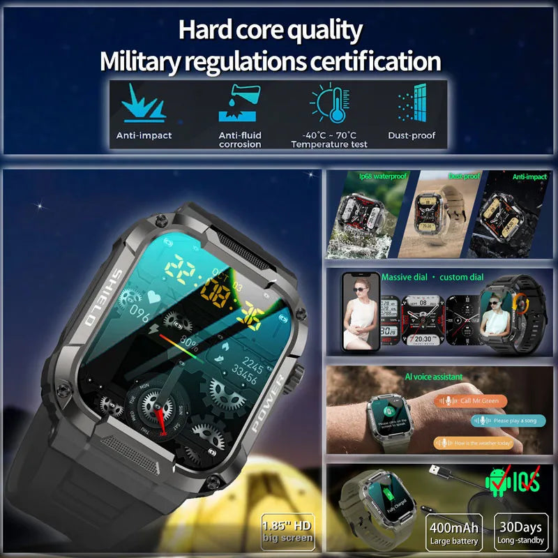 Waterproof Bluetooth Smartwatch