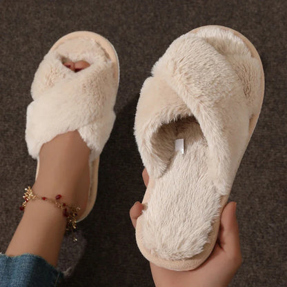 Warm Fluffy Fur Slippers