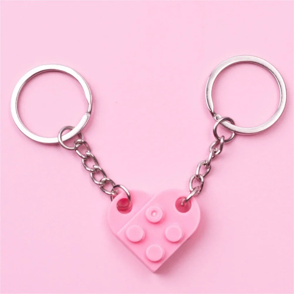 Couples Brick Keychain Set