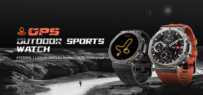 T-Rex 3 Military GPS Smartwatch – Rugged & Waterproof