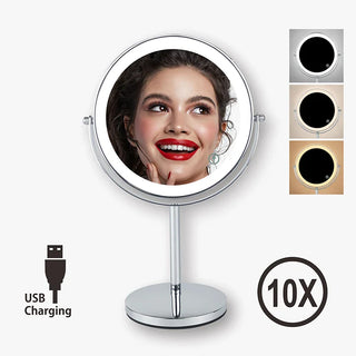 Magnifying LED Makeup Mirror