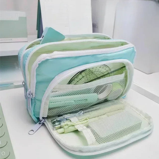 Large Capacity Zipper Pencil Case