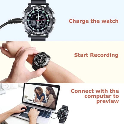 1080P Smartwatch Camera – Outdoor Sports Recorder Watch