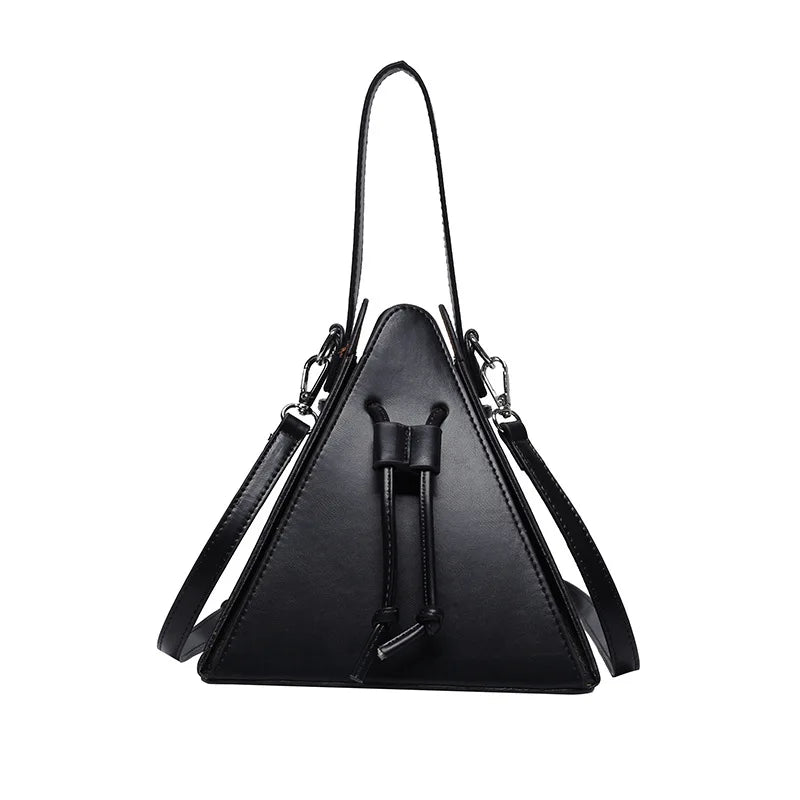 Luxury Leather Triangle Shoulder Bag