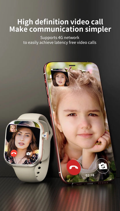 Luxury On-Wrist Smartphone | 1380mAh Battery | Fitness, Calls, Compass, SIM Support