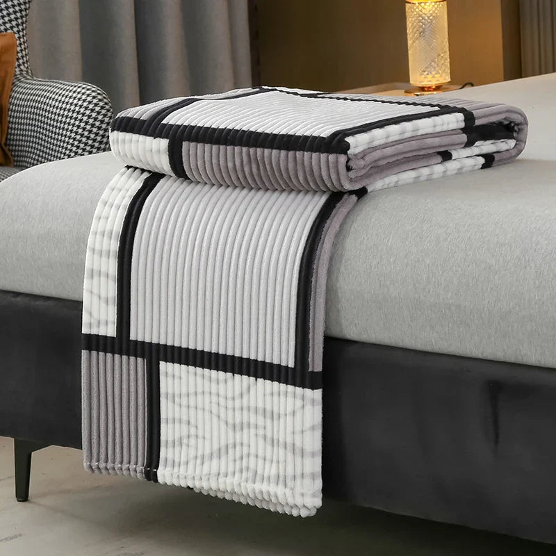 Plaid Flannel Fleece Blanket