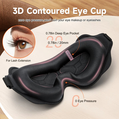 3D Sleep Mask for Eyes Travel Aid