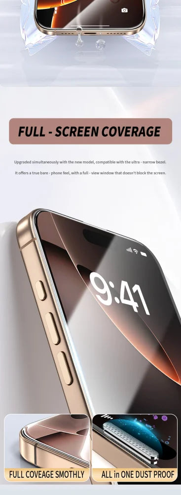 3-Pack Military-Grade Tempered Glass Screen Protectors for iPhone