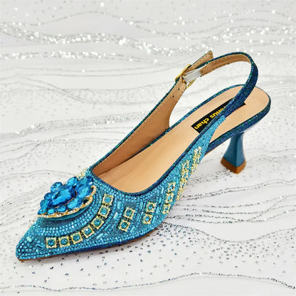 Italian Butter-fly Design Sandals with Bag