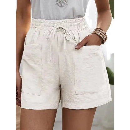 Women Linen Summer Sweatshorts
