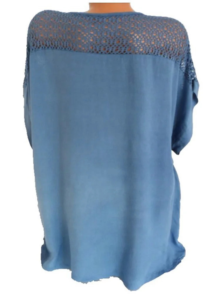 Large Lace Summer Blouse