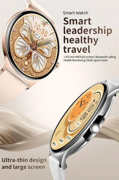 V89 AMOLED Smartwatch for Women – Slim, Stylish & Bluetooth Calling