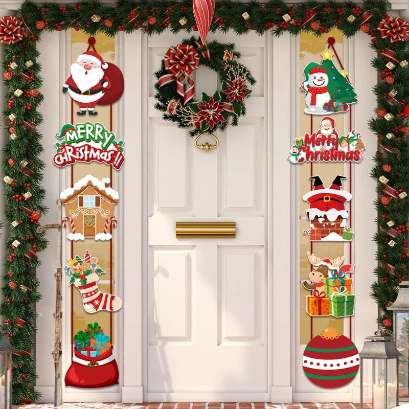 Christmas Door Hanging Banner