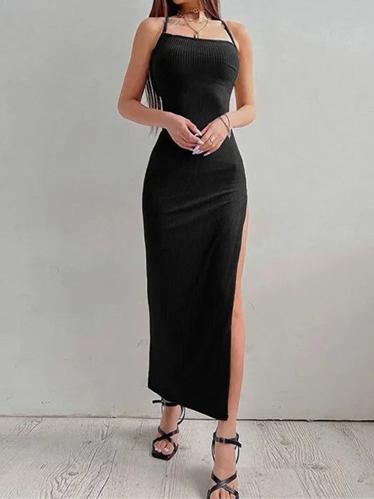 High Split Bodycon Dress